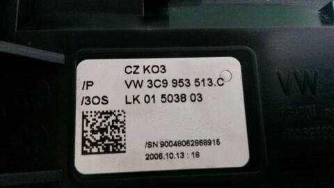 Foto 3ª: Mando Luces Volkswagen Passat 2.0 TDI BERLINA 140CV 103KW [BKP] (2006)