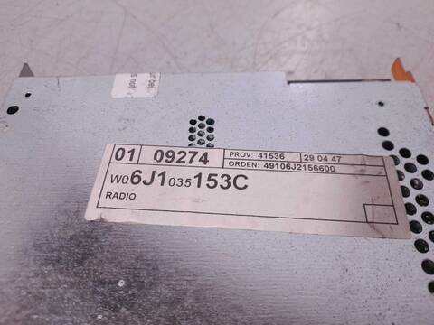 Foto 3ª: Sistema Audio Radio CD Seat Ibiza ECOMOTIVE 80CV 59KW [BMS] (2010)