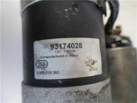 Foto 3ª: Motor de Arranque Opel Astra 1.7 CDTI BERLINA 80CV 59KW [Z 17 DTL] (2004)