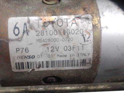 Motor de Arranque Toyota Avensis 2.0 D-4D CDT220_ CDT220R)