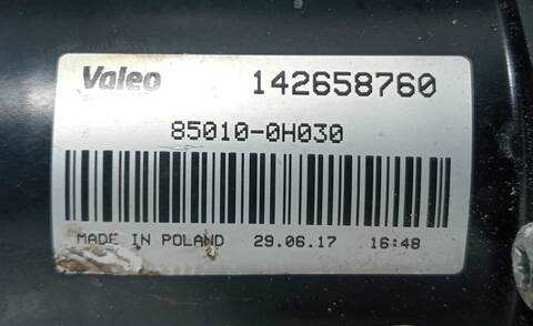 Foto 3ª: Motor Limpia Delantero Peugeot 108 1KR (2017)