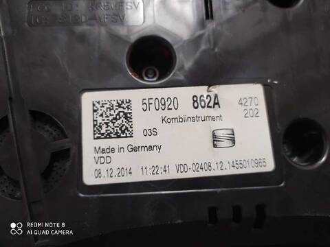 Foto 3ª: Cuadro de Instrumentos Seat Leon ERENCE 105CV 77KW [CLH] (2015)