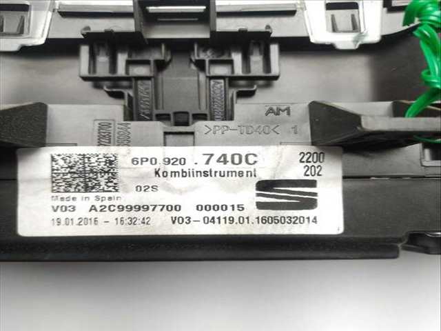 Foto 2ª: Cuadro de Instrumentos Seat Ibiza 1.2 TSI 90CV (2010)