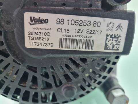 Foto 3ª: Alternador Peugeot 308 ALLURE 120CV 88KW [BH01] (2017)