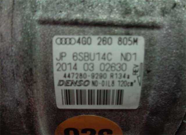 Foto 2ª: Compresor Aire Acondicionado Audi A6 2.0 TDI ULTRA [2.0 LTR. - 140 KW 16V TDI] [CNH]