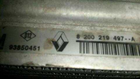 Foto 2ª: Intercooler Renault Trafic 2.5 DCI DIESEL CAT 135CV 99KW CAJA CERRADA [G9U730] (2006)