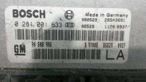 Foto 2ª: Centralita Motor ECU Opel Vectra BERLINA 75CV 55KW (1995)