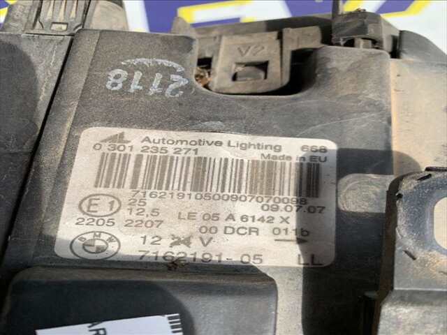 Foto 2ª: Faro Izquierdo Bmw X3 3.0 DI 218CV 0CV [306D3] (2007)