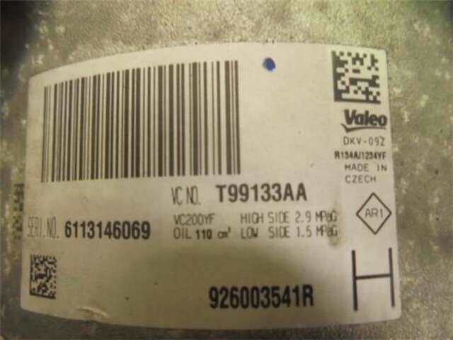 Foto 3ª: Compresor Aire Acondicionado Dacia Sandero 0.9 STEPWAY PRESTIGE [0.9 LTR. - 66 KW TCE CAT] [H4BB408]
