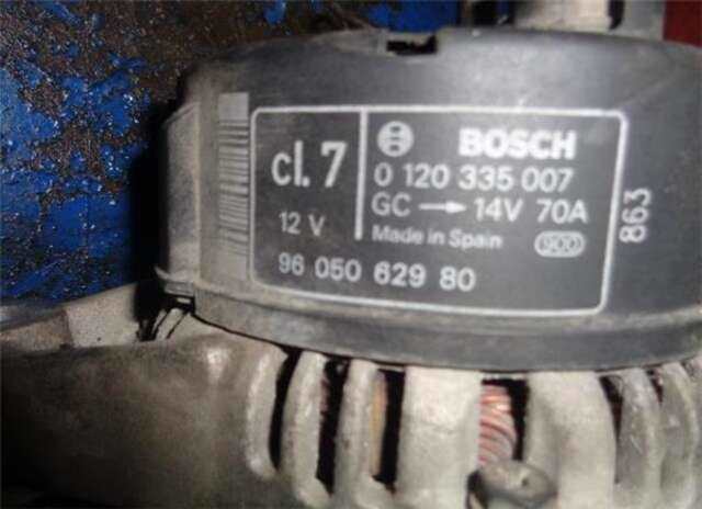 Foto 2ª: Alternador Citroen Saxo 1.1 X [1.1 LTR. - 44 KW] [HFX (TU1JP)]