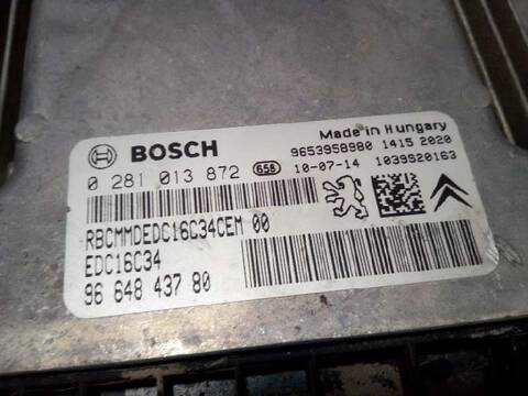 Foto 2ª: Centralita Motor ECU Peugeot Partner COMBI PLUS 90CV 66KW [D-9HX] (2010)