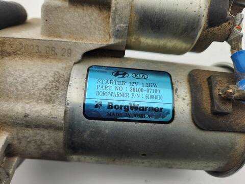 Foto 3ª: Motor de Arranque Hyundai i20 ESSENCE 84CV 62KW [G4LF] (2024)
