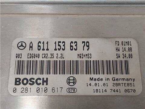 Foto 3ª: Centralita Motor ECU Mercedes Sprinter 308 CDI 82CV 60KW FURGON [OM 611.987] (2001)