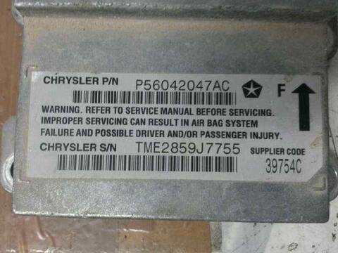 Foto 4ª: Centralita Airbag Jeep Grand Cherokee 3.1 TD LAREDO 140CV 103KW [EXA] (2000)