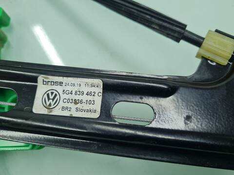 Foto 3ª: Elevalunas Manual Trasero Derecho Volkswagen Golf LAST EDITION BM 131CV 96KW [DPB] (2019)