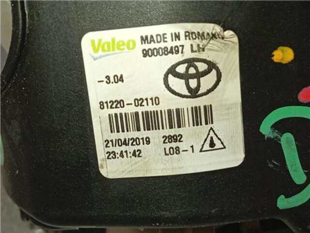 Foto 2ª: Faro Antiniebla Delantero Izquierdo Toyota Yaris HÍBRIDO HYBRID ACTIVE [HÍBRIDO 74 KW ( 1.5 LTR. - 55 KW 16V)]