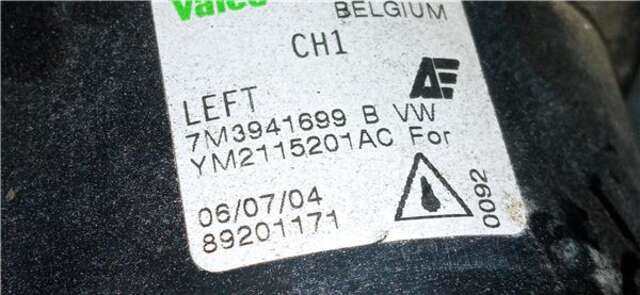 Foto 2ª: Faro Antiniebla Delantero Izquierdo Volkswagen Sharan 1.9 TDI [ASZ]