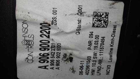 Foto 3ª: Cuadro de Instrumentos Mercedes Sprinter 3.0 CDI CAT 190CV 140KW [642896] (2012)