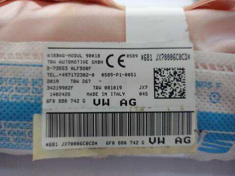 Foto 2ª: Airbag Cortina Delantero Derecho Seat Ibiza STYLE 95CV [DLAC] (2017)