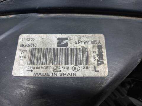 Foto 3ª: Faro Izquierdo Seat Altea BKD (2005)