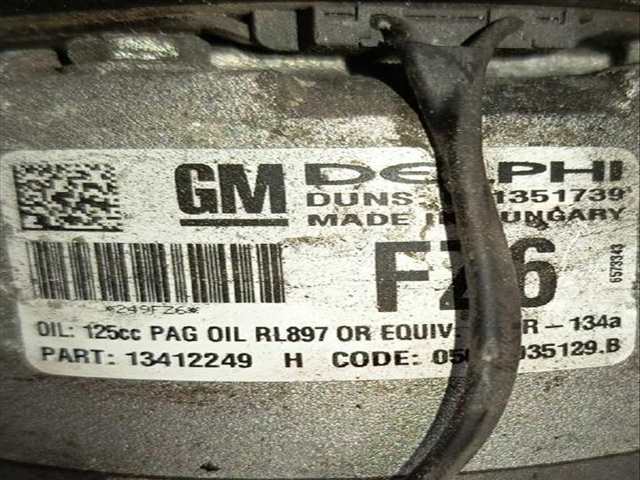 Foto 2ª: Compresor Aire Acondicionado Opel Zafira 2.0 CDTI 75) (2011)