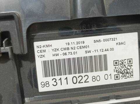 Foto 3ª: Cuadro de Instrumentos Citroen Berlingo FEEL XL 102CV 75KW [YH01] (2019)