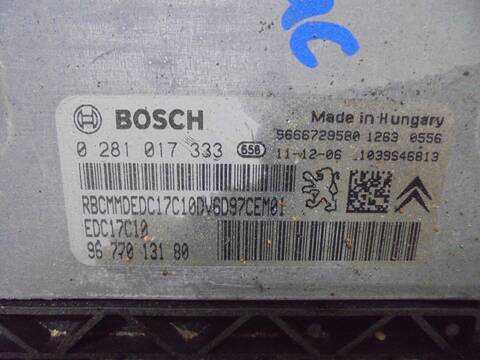 Centralita Motor ECU Peugeot 308 1.6 HDI FAP CAT 9HZ - DV6TED4) 109CV 80KW