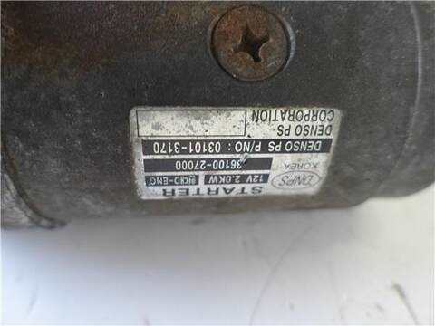 Foto 3ª: Motor de Arranque Hyundai Santa Fe 2.0 CRDI 4X4 125CV 92KW [D 4EA-V] (2006)