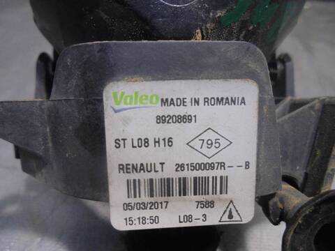 Foto 4ª: Faro Antiniebla Delantero Derecho Renault Megane BOSE-EDITION BERLINA 130CV 97KW IV BERLINA 5P [H5F F4] (2017)