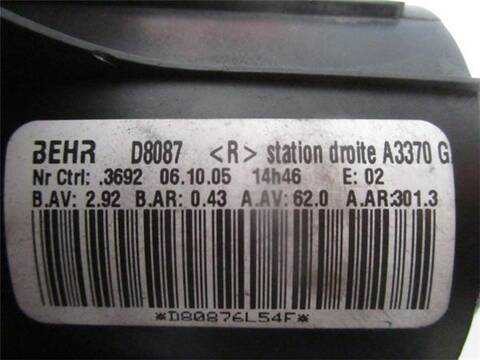 Foto 3ª: Calefacción Opel Zafira 1.9 CDTI 120CV [D-Z19DT] (2006)