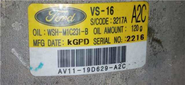 Compresor Aire Acondicionado Ford EcoSport 1.5 TREND [1.5 LTR. - 66 KW TDCI CAT]