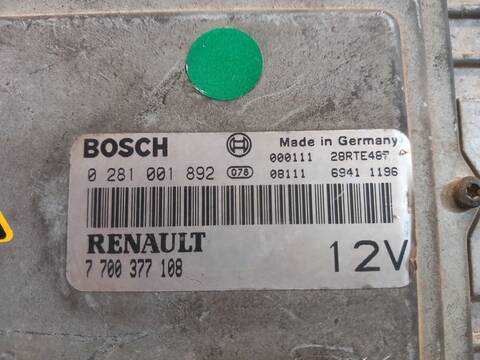 Centralita Motor ECU Renault Mascott VERSION INDEFINIDA