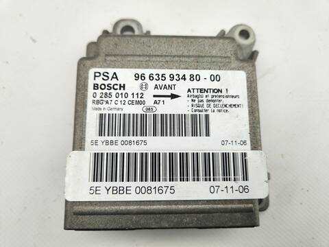Foto 3ª: Centralita Airbag Peugeot 207 URBAN 68CV 50KW [8HZ] (2007)