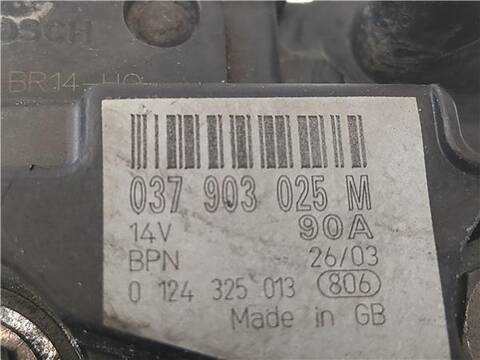 Foto 3ª: Alternador Seat Cordoba 1.4 16V BERLINA 100CV 74KW [BBZ] (2003)