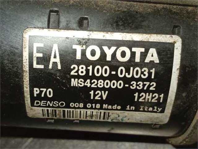 Foto 2ª: Motor de Arranque Toyota Yaris 1.3 VVT-I [2SZ-FE]