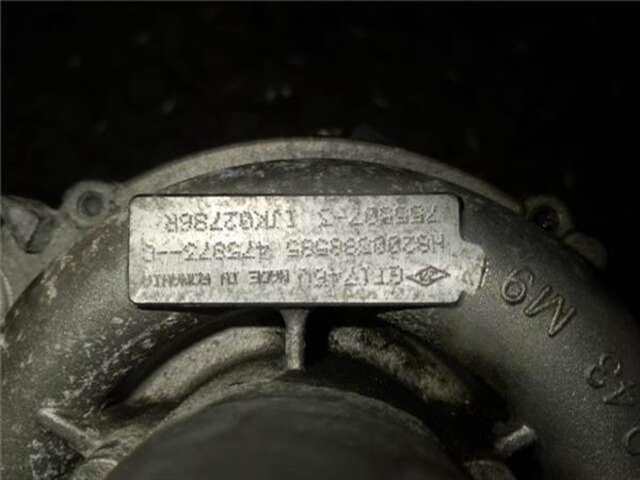 Foto 2ª: Turbocompresor Renault Megane 1.9 BUSINESS [1.9 LTR. - 96 KW DCI DIESEL FAP] II BERLINA 5P (10.2002-_) [F9Q E8]