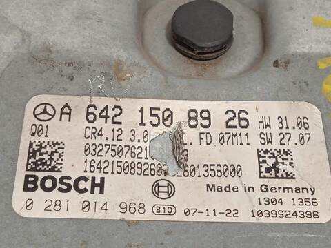 Foto 4ª: Centralita Motor ECU Mercedes Clase ML 320 CDI 4M EDITION 10 224CV 165KW W164) [642940] (2008)