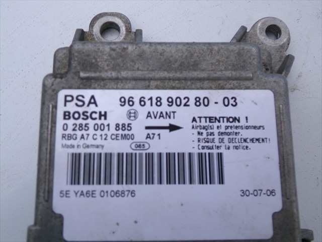 Foto 2ª: Centralita Airbag Peugeot 207 1.4 G 2006-2014 [KFU] (2006)