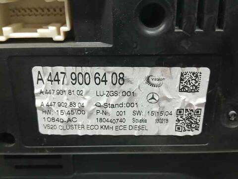 Foto 3ª: Cuadro de Instrumentos Mercedes Vito 109/111 CDI LANG 447.601) 114CV 84KW [622951- R9M503] (2018)