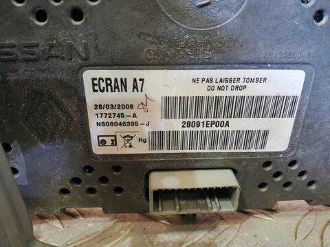 Foto 3ª: Sistema GPS Nissan Qashqai M9R832 (2008)