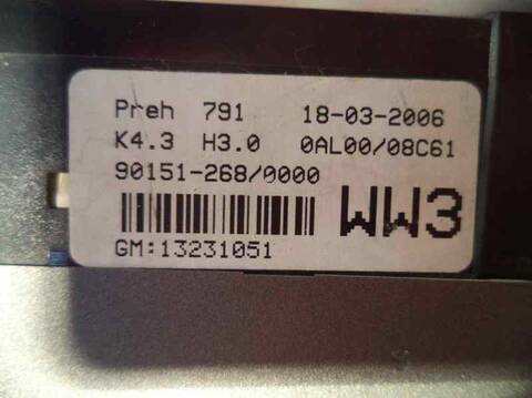 Foto 2ª: Mando Climatizador Opel Astra 1.6 16V 105CV 77KW [Z16XEP] (2006)