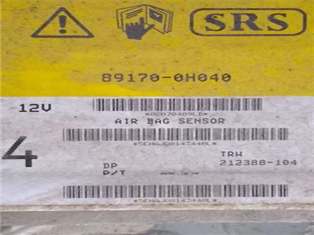 Foto 2ª: Centralita Airbag Toyota Aygo 1.0 BÁSICO [1.0 LTR. - 50 KW CAT] [1KR-FE]