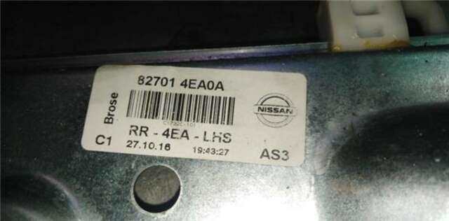 Elevalunas Eléctrico Trasero Izquierdo Nissan Qashqai 1.2 16V T