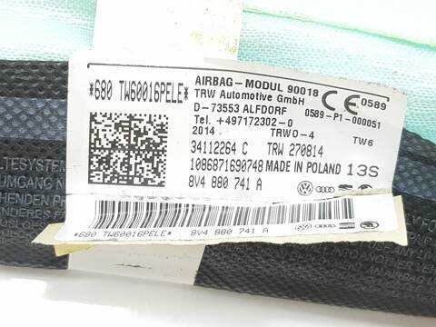 Foto 3ª: Airbag Cortina Delantero Izquierdo Audi S3 2.0 TFSI QUATTRO