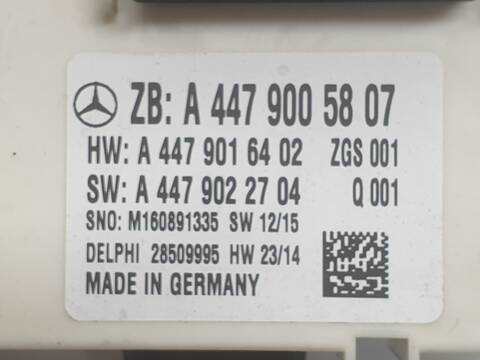 Foto 3ª: Centralita Motor ECU Mercedes Vito 114-116 CDI 119 CDI-BT LANG 447.703) 113CV 83KW (2019)