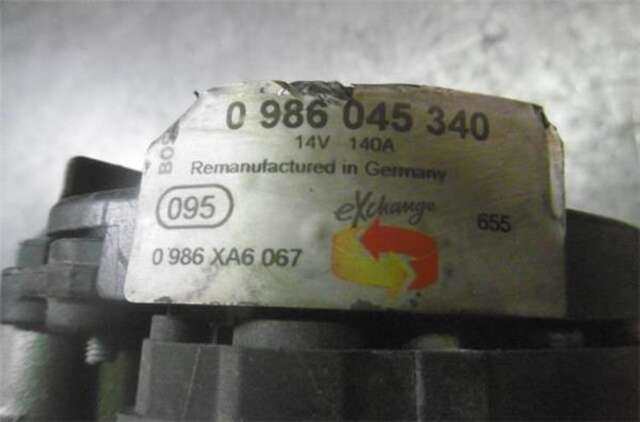 Alternador Seat Altea 1.6 4KIDS ERENCE ECOMOTIVE [1.6 LTR. - 77 KW TDI]