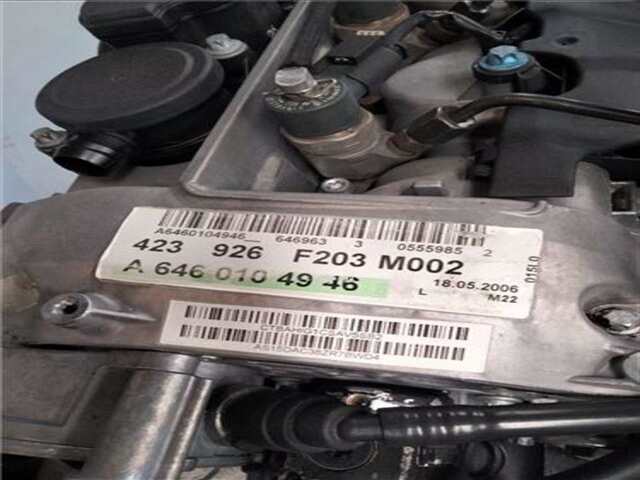 Foto 3ª: Motor Completo Mercedes Clase C 160 2.2 C 220 CDI (LA)(203.008) [2.2 LTR. - 110 KW CDI CAT] [646963]