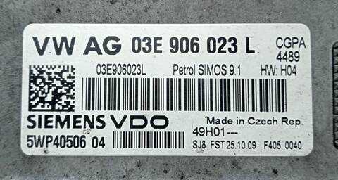 Foto 3ª: Centralita Motor ECU Volkswagen Polo 1.2 12V 69CV [CGP] (2009)