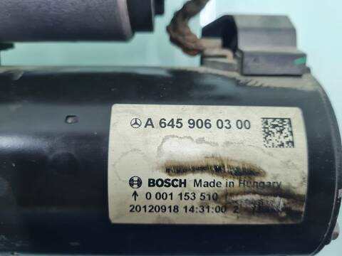 Foto 3ª: Motor de Arranque Mercedes Clase A 140 A 200 CDI BLUEEFFICIENCY 176.001) 136CV 100KW [651901] (2012)