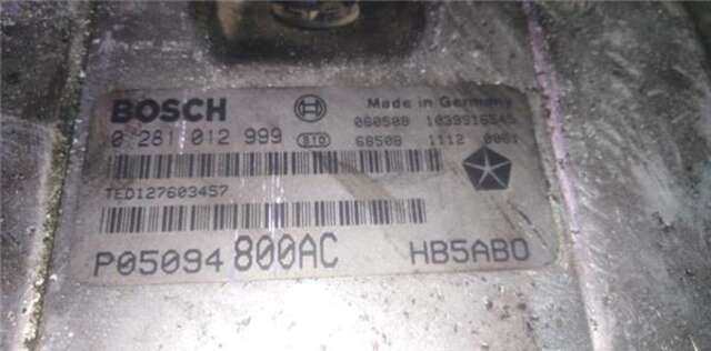 Centralita Motor ECU Chrysler Grand Voyager 2.8 LIMITED [2.8 LTR. - 120 KW CRD CAT]